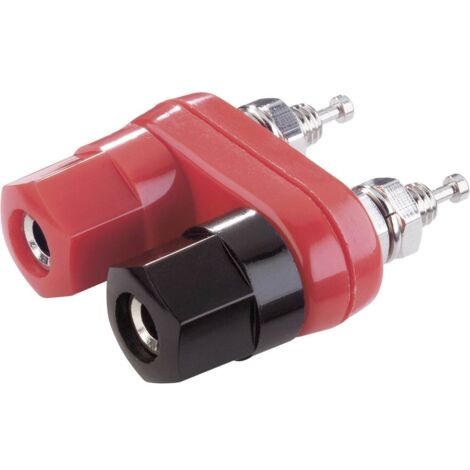 TRU COMPONENTS TC-R1-19B-2P Red/Black/Black Morsetto serrafilo Nero, Rosso 10 A 1 pz. (1/2)