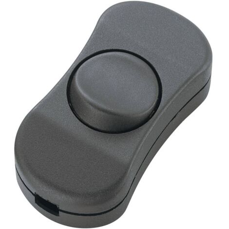 TRU COMPONENTS TC-R13-901 Interruttore a filo passante Nero 1 x Off / On 3 A 1 pz. (1/2)