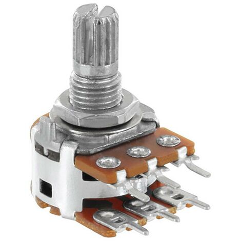 Alpha RV16A01F20KA5KM RV16A01F20KA5KM Potenziometro rotativo Stereo 0.05 W 5 kΩ 1 pz. (1/3)