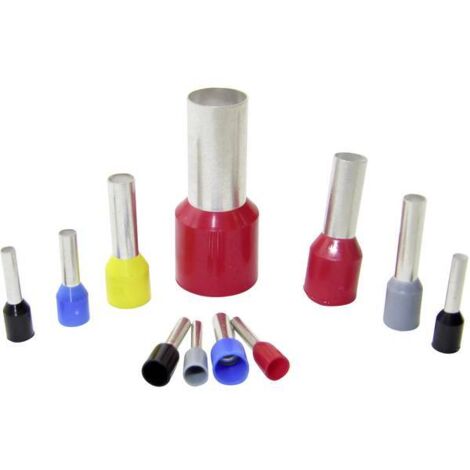 WKK Ce 250018T Capocorda 25 mm² Parzialmente isolato Nero 50 pz.