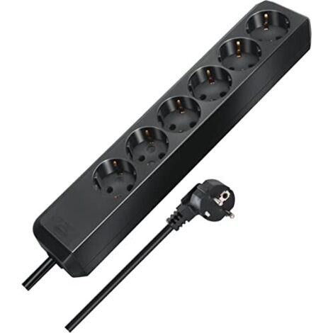 Brennenstuhl 1159400015 Multipresa 6 scomparti Nero Schuko 1 pz. (1/2)