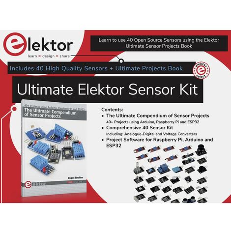 Elektor SEN-Elektorkit Kit sensori 1 pz. Adatto per (kit di sviluppo):  Raspberry Pi, Arduino