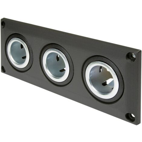 ProCar Presa da incasso con 3 prese di corrente Portata massima corrente=20 A 12 V, 24 V (1/2)