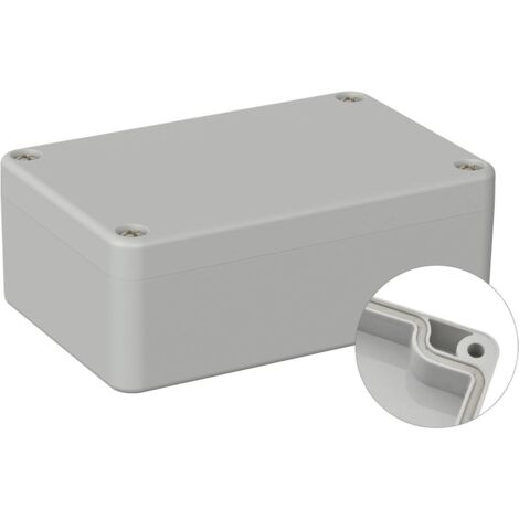 TRU COMPONENTS TC-9065440 CUSTODIA UNIVERSALE 98 X 64 X 36.4 POLICARBONATO GRIGIO CHIARO (RAL 7035) 1PZ, (X B X H) 98 X 64 X 36. (1/2)