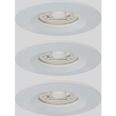 Paulmann 94299 Nova mini Plus lampada LED Coin rotonda fissa incl. 3 faretti da incasso da 4W dimmerabile opaco bianco caldo 2700K 12 W, 3er (Weiß matt) (1/4)