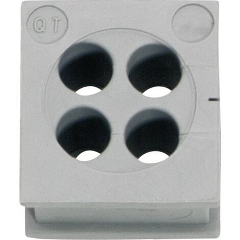 Icotek QT 4/5 Passacavo Ø (max.) 5 mm Gomma Grigio 1 pz. (1/2)
