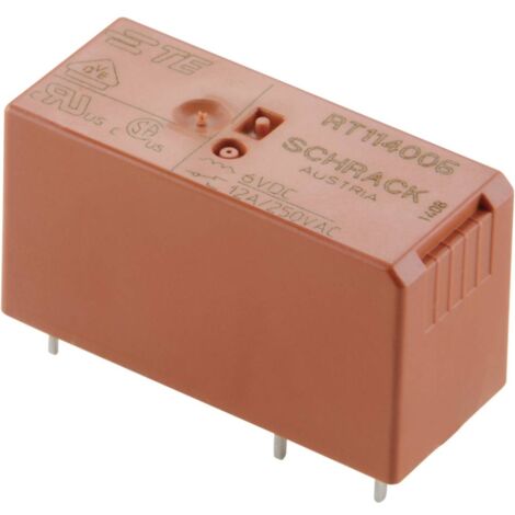 TE Connectivity RT424006 Relè per PCB 6 V/DC 8 A 2 scambi 1 pz. (1/4)
