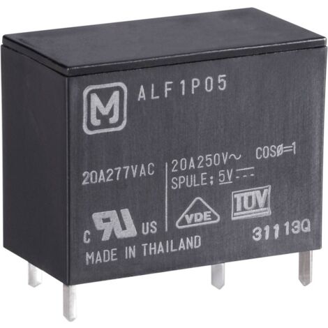 Panasonic ALF1P05 Relè per PCB 5 V/DC 25 A 1 NA 1 pz. (1/3)