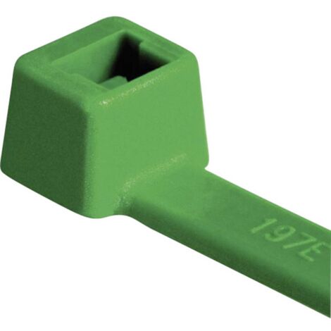 HellermannTyton 111-03014 T30R-PA66-GN Fascetta per cavi 150 mm 3.50 mm Verde elevata resistenza alla trazione 100 pz. (1/3)