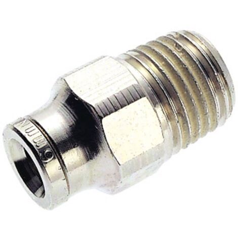 RACCORDO A T FILETTO LATERALE MASCHIO 1/4 NPTF X 1/4 TUBO CENTRALE X 3/8 TUBO LATERALE Raccordo a T filetto laterale