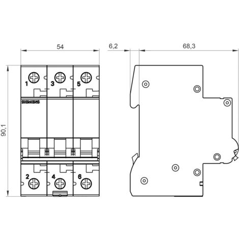 Interruttore Magnetotermico Differenziale 32A 4,5k Siemens 5SU13531KK32