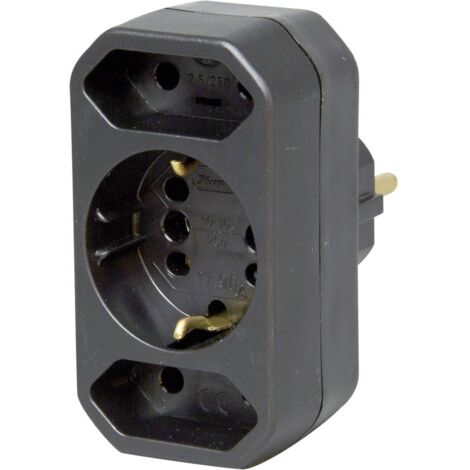 Kopp 179605004 3 scomparti Multipresa Nero (1/2)