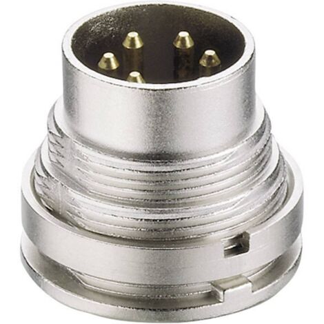 Lumberg SGV 30 Connettore circolare DIN Spina verticale Numero Poli (num): 3 Argento 1 pz. (1/3)