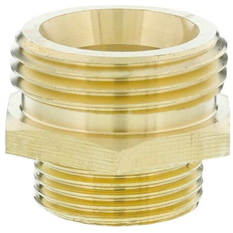 GARDENA 07263-20 Ottone Raccordo filettato di riduzione 33,25 mm (1) AG, 26,44 mm (3/4) AG (1/2)