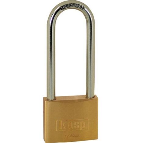 Kasp K12050L80D lucchetto in ottone giallo 50 mm