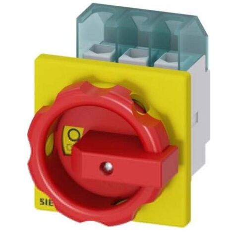 Interruttore-sezionatore Rosso, Giallo 3 poli 16 mm² 32 A 690 V/AC Siemens 3LD22030TK53 (1/4)