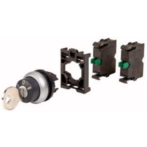 Eaton 110919 M22-WS3-2K10-BVP Pulsante a chiave Anello frontale in plastica Chiave Nero 1 pz.