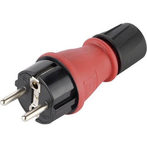 Maxtrack NV 48 L Spina di sicurezza Plastica Nero/Rosso IP54 (1/2)
