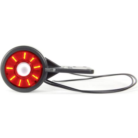 All Ride 871125240879 Luce Di Ingombro Laterale Destra 24V - Fanalino Rosso E Bianco Per Veicoli, Luce Posizione Laterale
