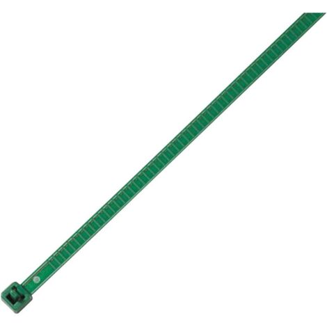 HellermannTyton 115-00005 LR55R-PA66-GN-Q1 Fascetta per cavi 196 mm 4.80 mm Verde riutilizzabili, stabile al calore 25 (1/4)
