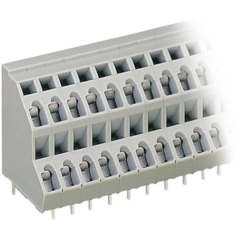 WAGO 736-104 Morsetto a due piani 2.50 mm² Numero Poli (num) 8 Grigio 1 pz.