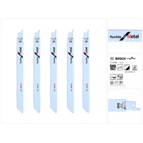 2608656019 - Set 5 lame per sega universale S 1122 BF Flexible for Metal