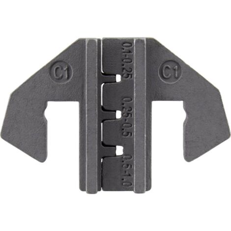 TOOLCRAFT TO-6541710 PLE-0C1-INSERTO PER CRIMPATURA, CONNETTORE PIATTO, CAMPO DI SCHIACCIAMENTO: 0,1-1 MM², ADATTO PER MARCA (ZA
