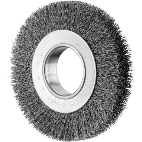 PFERD TOOLS Spazzola rotonda POS larga RBU non zopft Ø 150 x 25 mm foro variabile filo in acciaio Ø 0,30 per smerigliat (1/5)