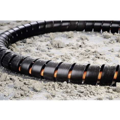 HellermannTyton 162-20500 SPF50-PP-BK Guaina spiralata Nero 1 m (1/2)