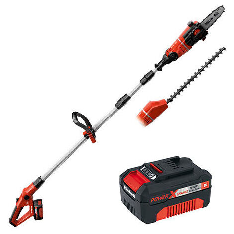 Einhell Utensile Multifunzione A Batteria GE-HC 18 Li T-Solo - Tagliasiepi E Motosega 2 In 1