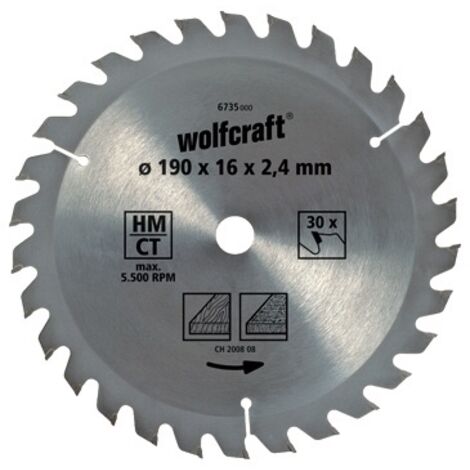 Wolfcraft 6731000 Lama circolare in metallo duro 140 x 12.75 mm Numero di denti: 18 1 pz. (1/6)
