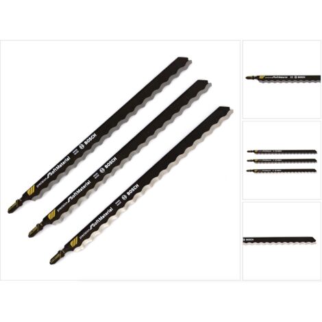 Scheda di 3 lame speciali per isolamento e fibre BOSCH T1013AWP - 2608667396