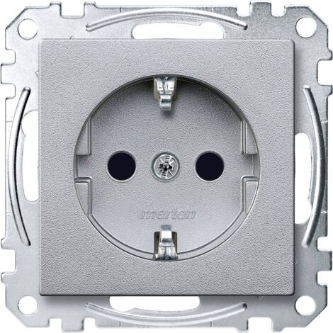 Merten Presa di corrente System M Alluminio MEG2300-0460 1 pz. (1/2)