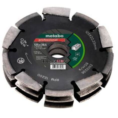 Metabo 628299000 disco diamantato argento 125 mm