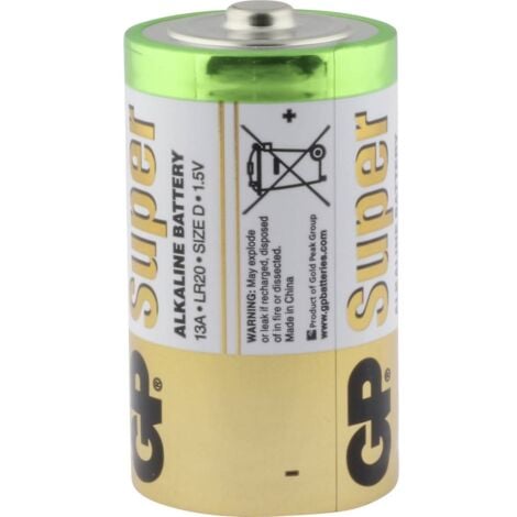 GP Batteries Super GP13A / LR20 Batteria Torcia (D) Alcalina/manganese 1.5 V  4 pz.