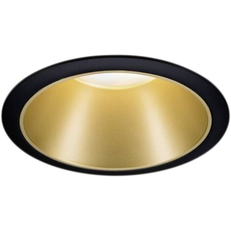 Paulmann 93395 faretti incassati nero opaco e oro