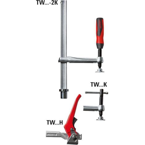 Bessey TW28-30-12-2K morsetto nero rosso acciaio inossidabile