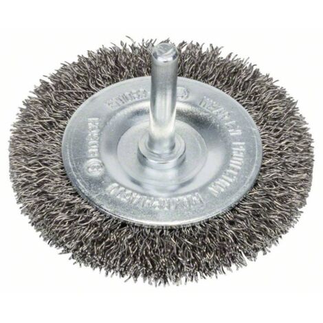 Bosch Accessories Spazzola a disco - filo ondulato - 70 mm, 0,3 mm, 10 mm Ø gambo 6 mm 2608622121 1 pz. (1/3)