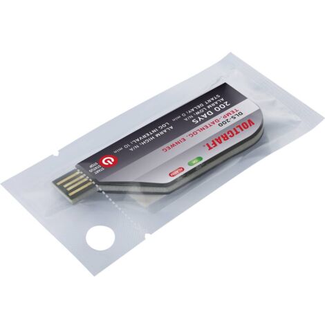 VOLTCRAFT VC-11576730 DLS-200 Data logger temperatura Misura: Temperatura -30 fino a 70 °C Datalogger monouso, Funzione