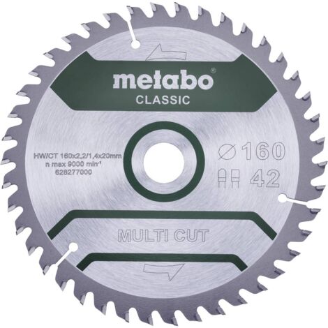 Lama da sega circolare multi cut classic D160x2,2/1,4xforatura 20mm Z.42 FZ/TZ 5 gradi