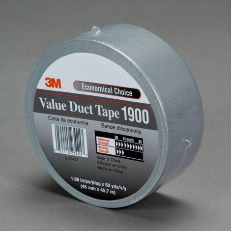 3M 1900SI50 Nastro in tessuto Argento (L x L) 50 m x 50 mm 1 pz.