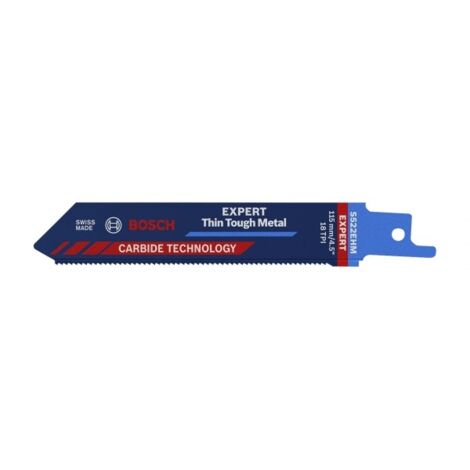 Bosch Accessories 2608900359 LAMA per sega a sciabola Expert ‘Thin Tough Metal' S 522 EHM, 1 pezzo Lunghezza lama della