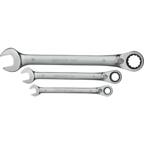 Gedore RED 3300873 R07205012 Set chiavi a cricchetto combinato 12 parti Misura (metrica) 07 - 19 mm (1/5)