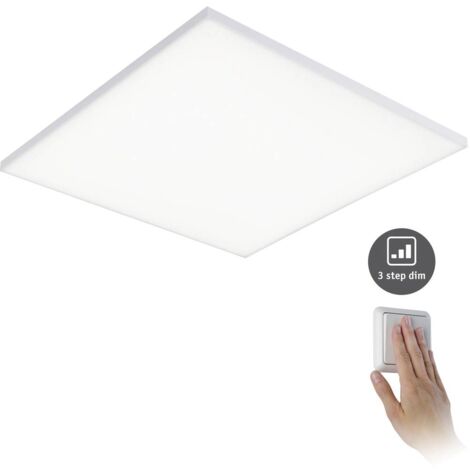 Paulmann 79822 LED Velora angolare incl. 1 lampada dimmerabile da 34W bianco opaco pannello luminoso luce da soffitto 3000K 34 W, 3-step Dimm, 595x595mm (1/5)