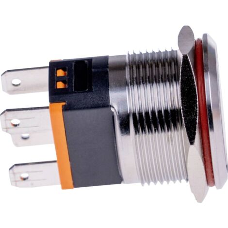 Joy-it BUTTON22C-M-GR BUTTON22C-M-GR Interruttore a pressione 250 V/AC 15 A 1 x On / Off Momentaneo Verde (Ø x A) 24.80 (1/3)