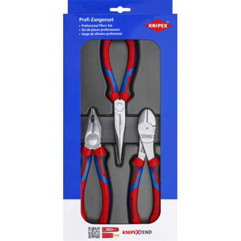 KNIPEX 00 20 11 V01 Assortimento di montaggio 1 x 26 15 200, 1 x 03 05 180, 1 x 74 05 180