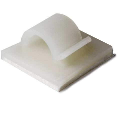 HellermannTyton RB8-PA66-NA Basetta di fissaggio autoadesivo 151-13606 Ø fascio (fisso)=8 mm Naturale 100 pz. (1/2)