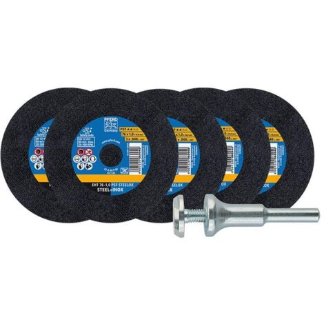 PFERD TOOLS STARTKIT EHT 76-1,0 PSF STEELOX/10 (5+1) 69198288 Kit dischi da taglio 76 mm 1 pz. Acciaio inox, Acciaio