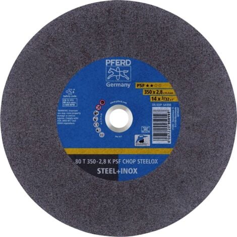 PFERD 80 T 350-2,8 K PSF CHOP STEELOX/25,4 66323575 Disco di taglio dritto  350 mm 10 pz. Acciaio inox, Acciaio temprato