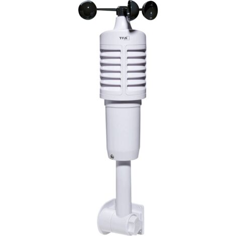 TFA Dostmann 30.3801.02 - Indicatore del vento per stazioni meteorologiche TFA WiFi 35.8001, 35.8002, tramite app: 35.8000, velocità del vento, bianco